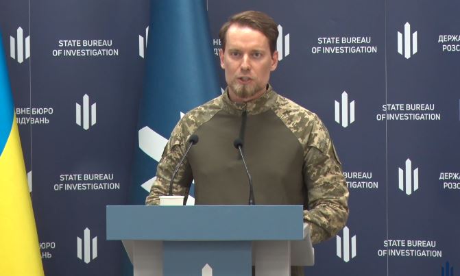 Ukraine's Security Service spox Artem Dehtiarenko, speaking at a press briefing Friday