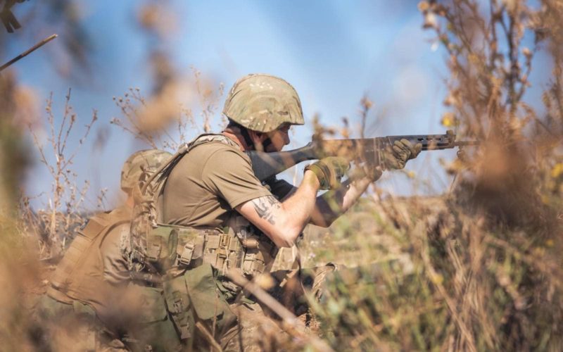 Ukrainian soldier