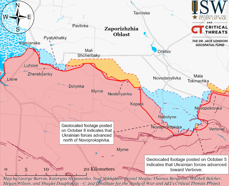 ISW: Russians remine Zaporizhzhia Oblast to disrupt Ukrainian counteroffensives