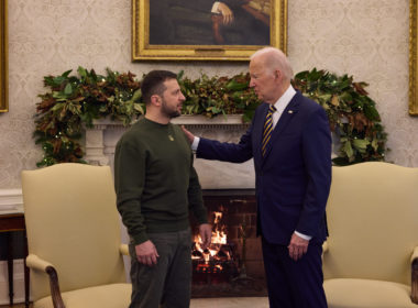 US President Joe Biden and Ukraine's President Volodymyr Zelensky in Washington