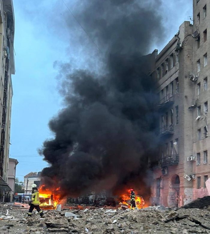 Russia attacks Kharkiv, damaging residential building, killing one