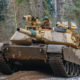 An M1A1 Abrams tank.