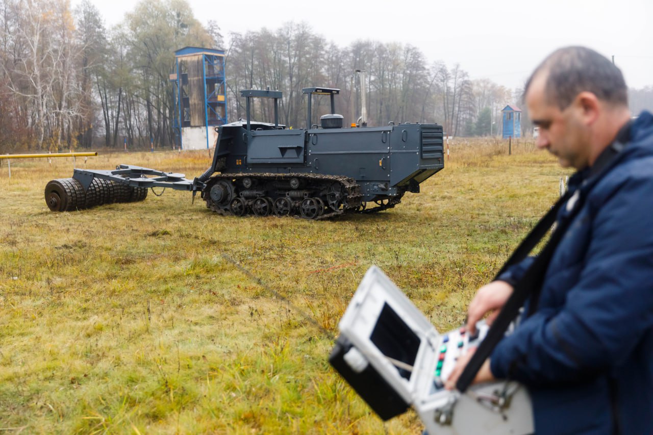 Ukraine rolls out first domestic demining machine