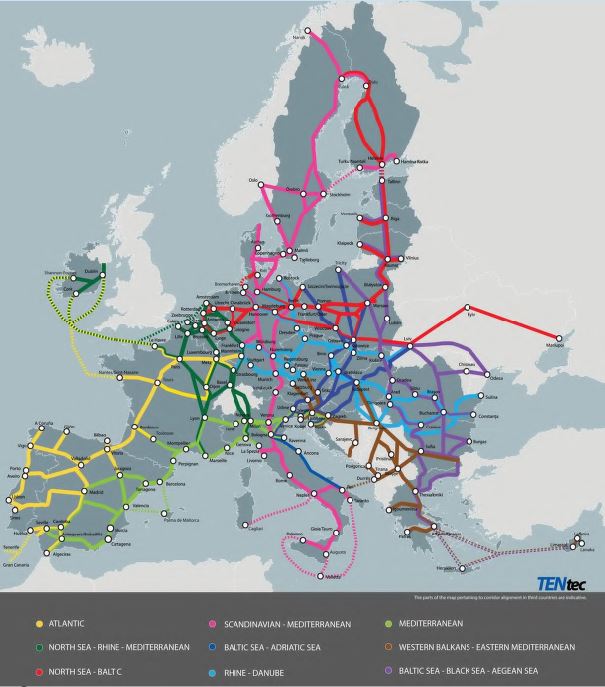 EU Ukraine transport corridors