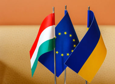 hungarian, european, ukrainian flags