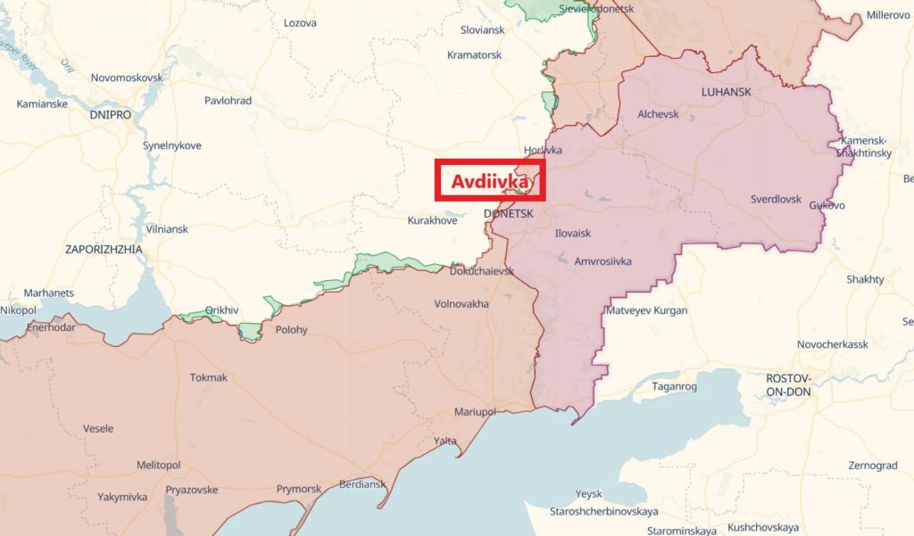 Avdiivka map