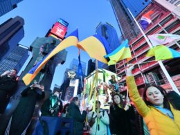 rally for ukraine diaspora usa demonstratoin