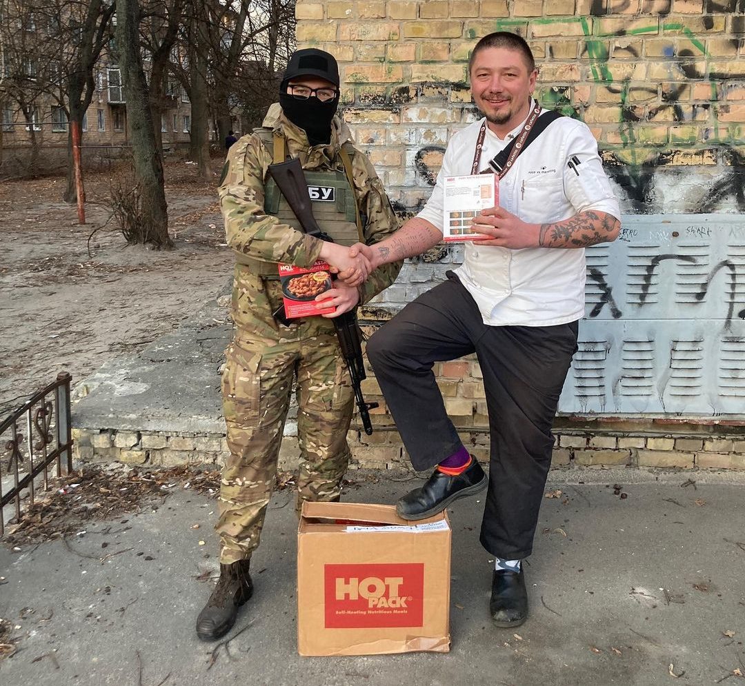 Food volunteers Ukrainian army