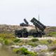 Patriot anti-aircraft missile system launchers