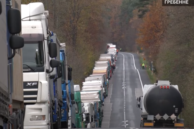 polish trucker protest blockade