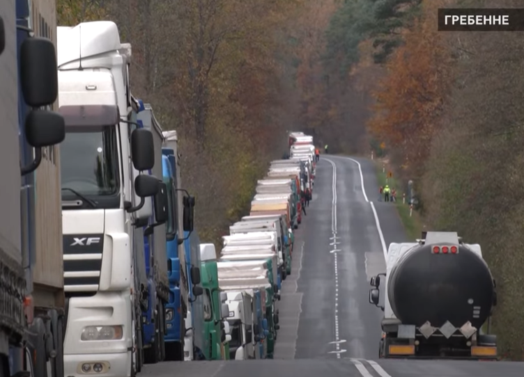 polish trucker protest blockade
