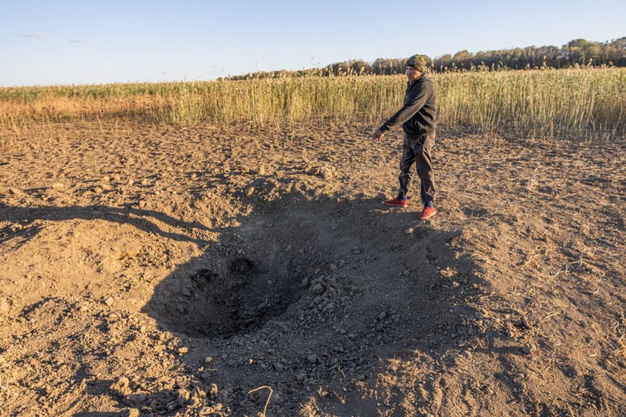 Plauru drone crater Romania