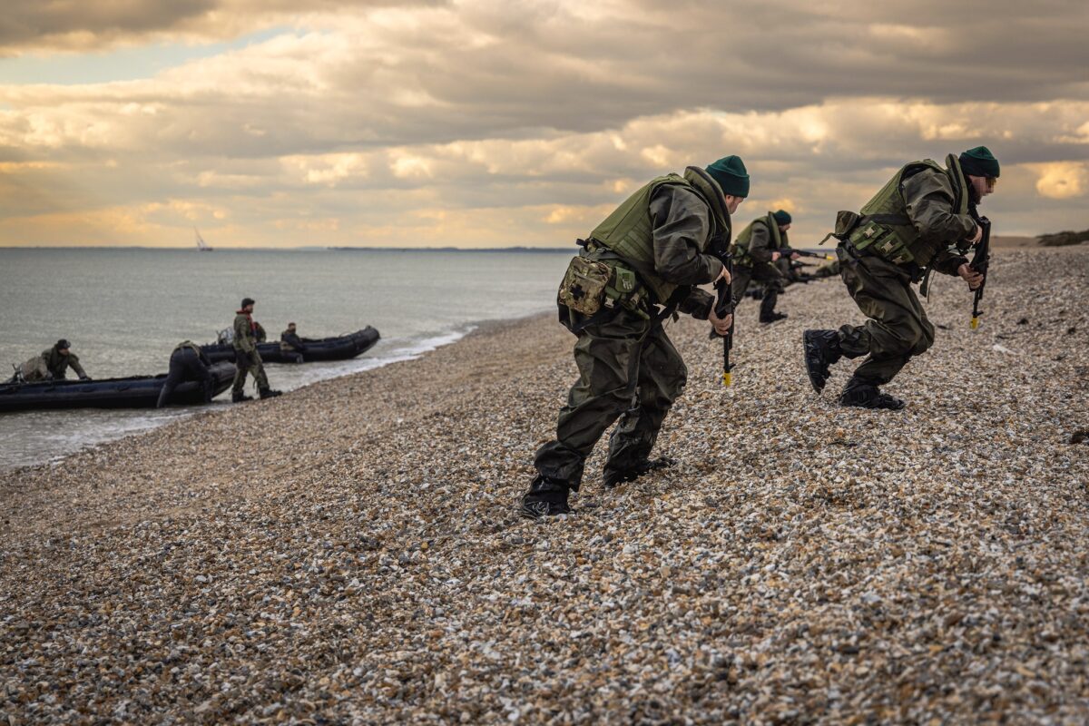 Training of Ukrainian marines in the UK