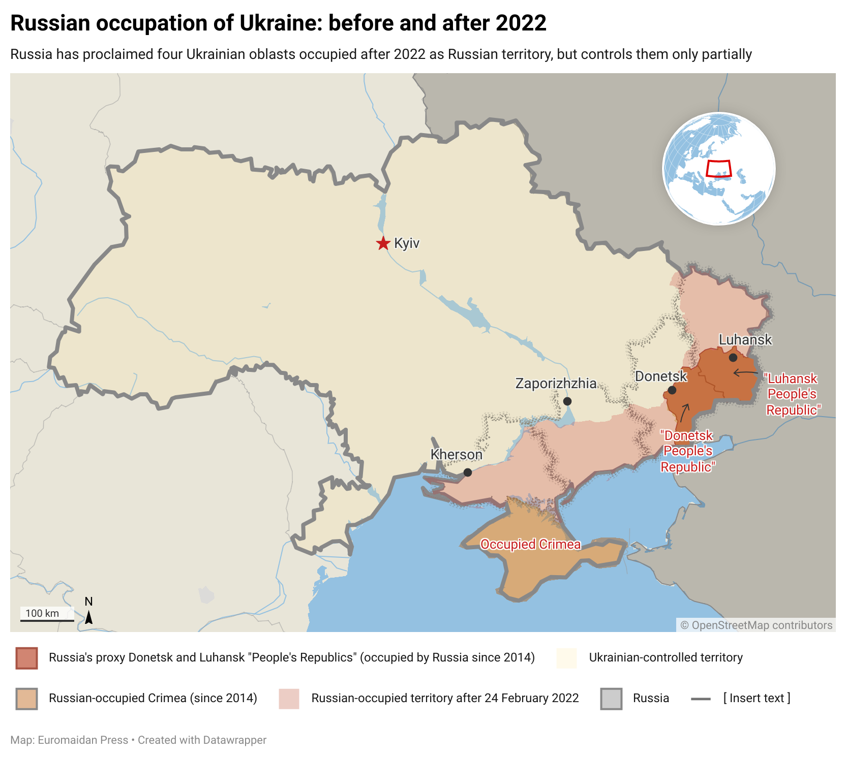 map of occupied ukraine