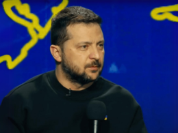 Ukrainian President Volodymyr Zelenskyy. Screenshot from the video press conference on 19 December 2023.