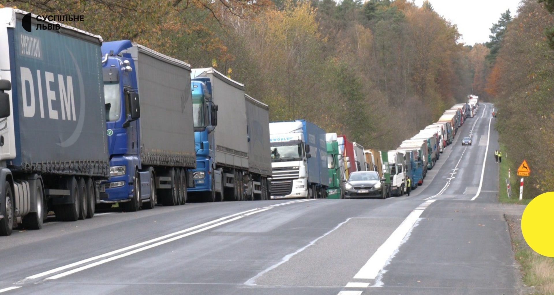 Trucks blockade Poland