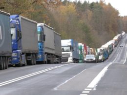 Trucks blockade Poland