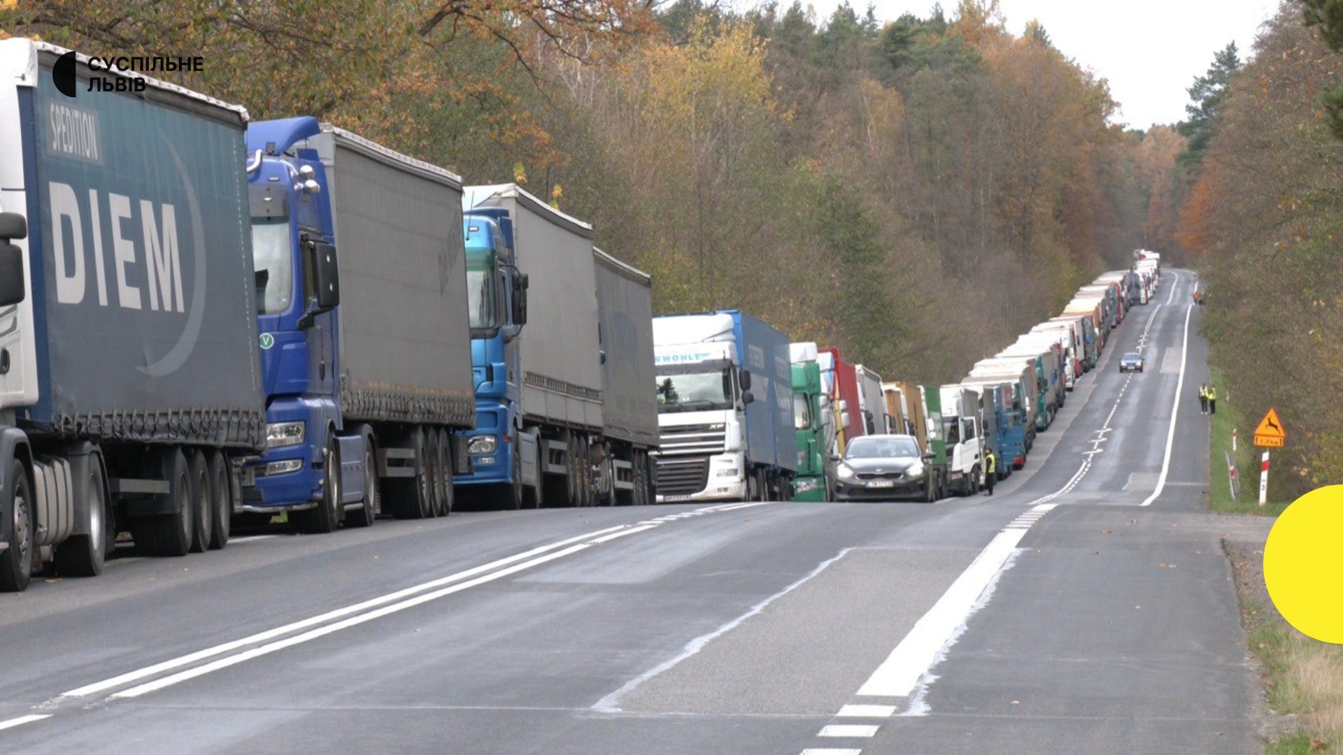 Trucks blockade Poland