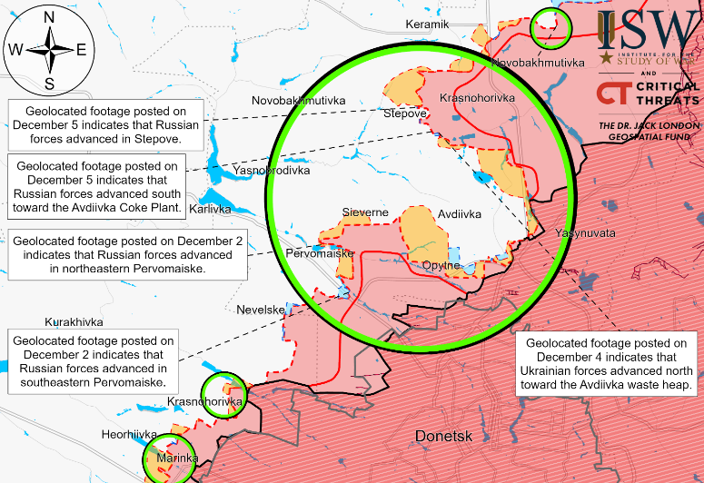 ISW: Russian forces take minor gains near Avdiivka - Euromaidan Press