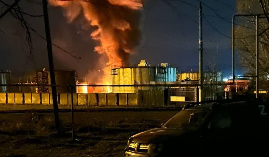 Stratcom: Ukrainian forces struck oil depot in occupied Luhansk