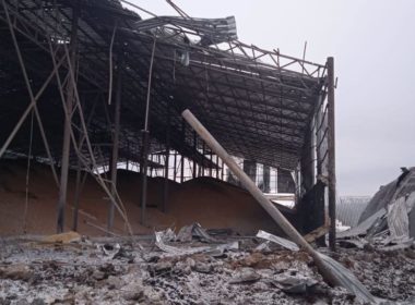 Russia bombed grain storage facility in Vovchansk, Kharkiv Oblast