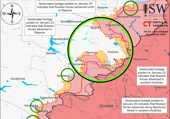 British Intel: Avdiivka likely to remain in Ukrainian control over coming weeks