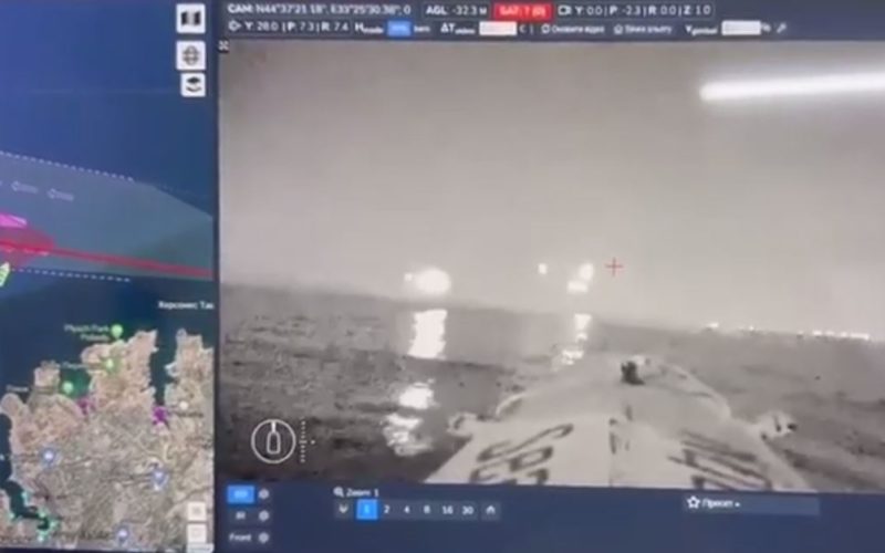 Ukrainian naval drones attack Russian ships