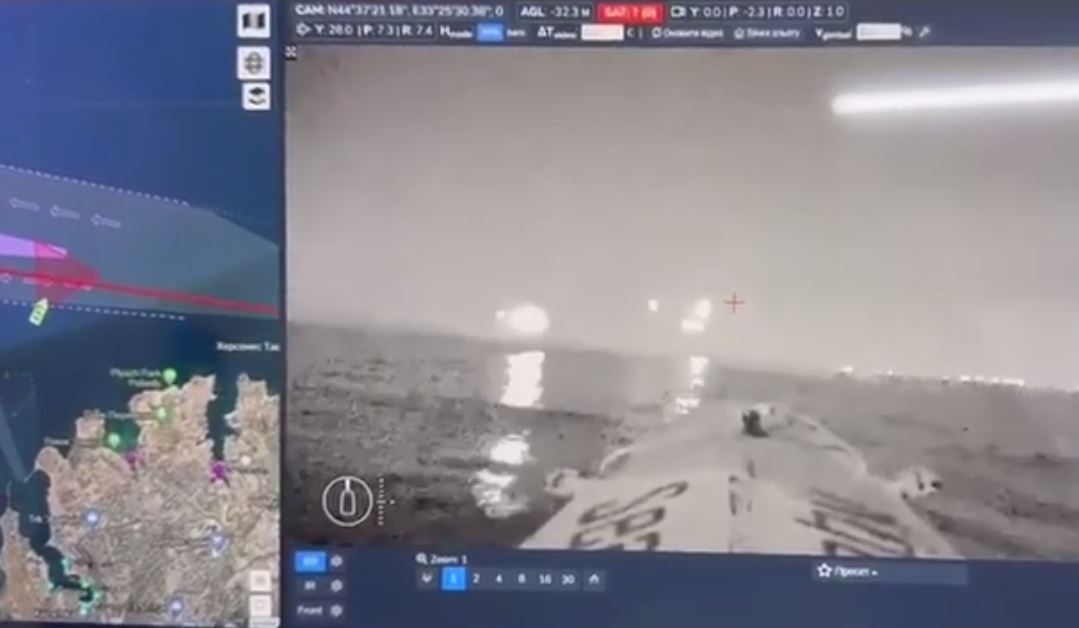 Ukrainian naval drones attack Russian ships