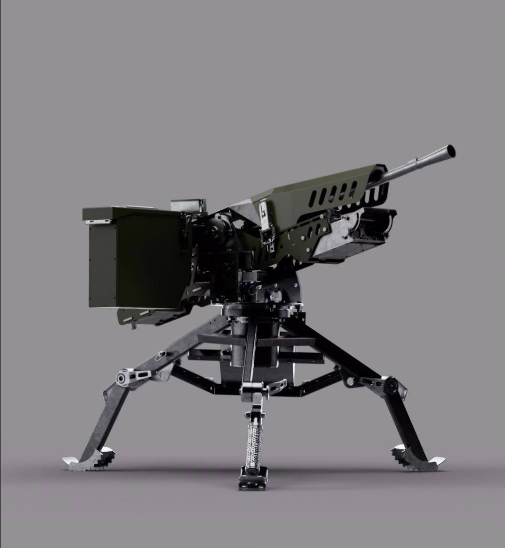 Shablya robotic turret Ukraine drones war