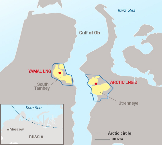 Arctic LNG 2 project Russian gas embargo