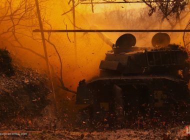 Ukrainian tank frontline war