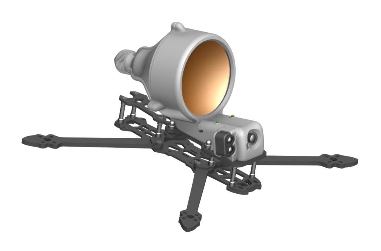 FPV drone with armor-piercing ammunition