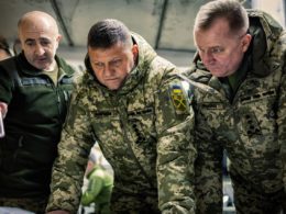 Zaluzhnyi during his meeting with frontline commander in the beginning of 2024