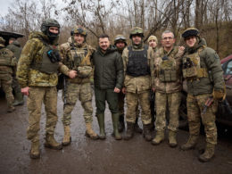 Zelenskyy visits Robotyne in Zaporizhzhia Oblast, right on the frontline