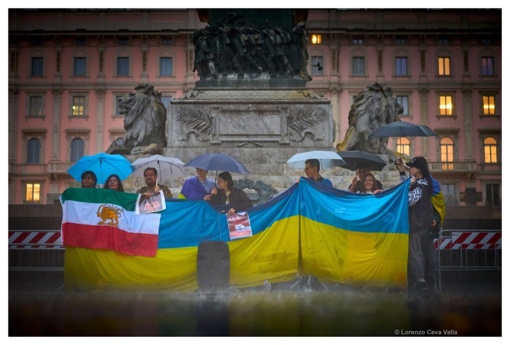 Ukraine protests Milan Italy