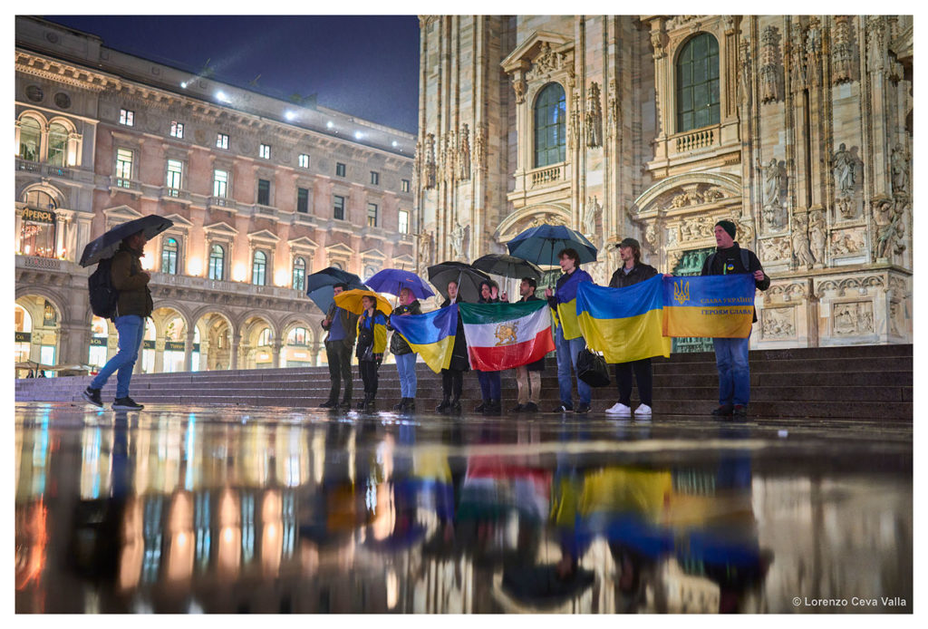 Ukraine protests Milan Italy