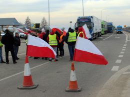 Poland Ukraine border blockade trucks hauliers