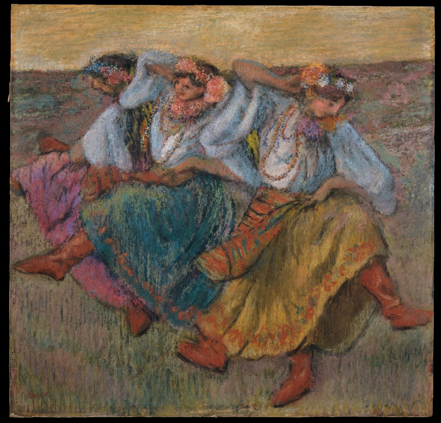 Degas, dancers in Ukrainian dress