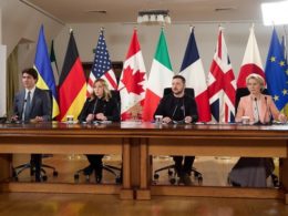 G7 in Kyiv meeting Trudeau Meloni