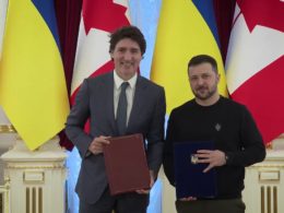 Trudeau in Kyiv Ukraine Canada security deal