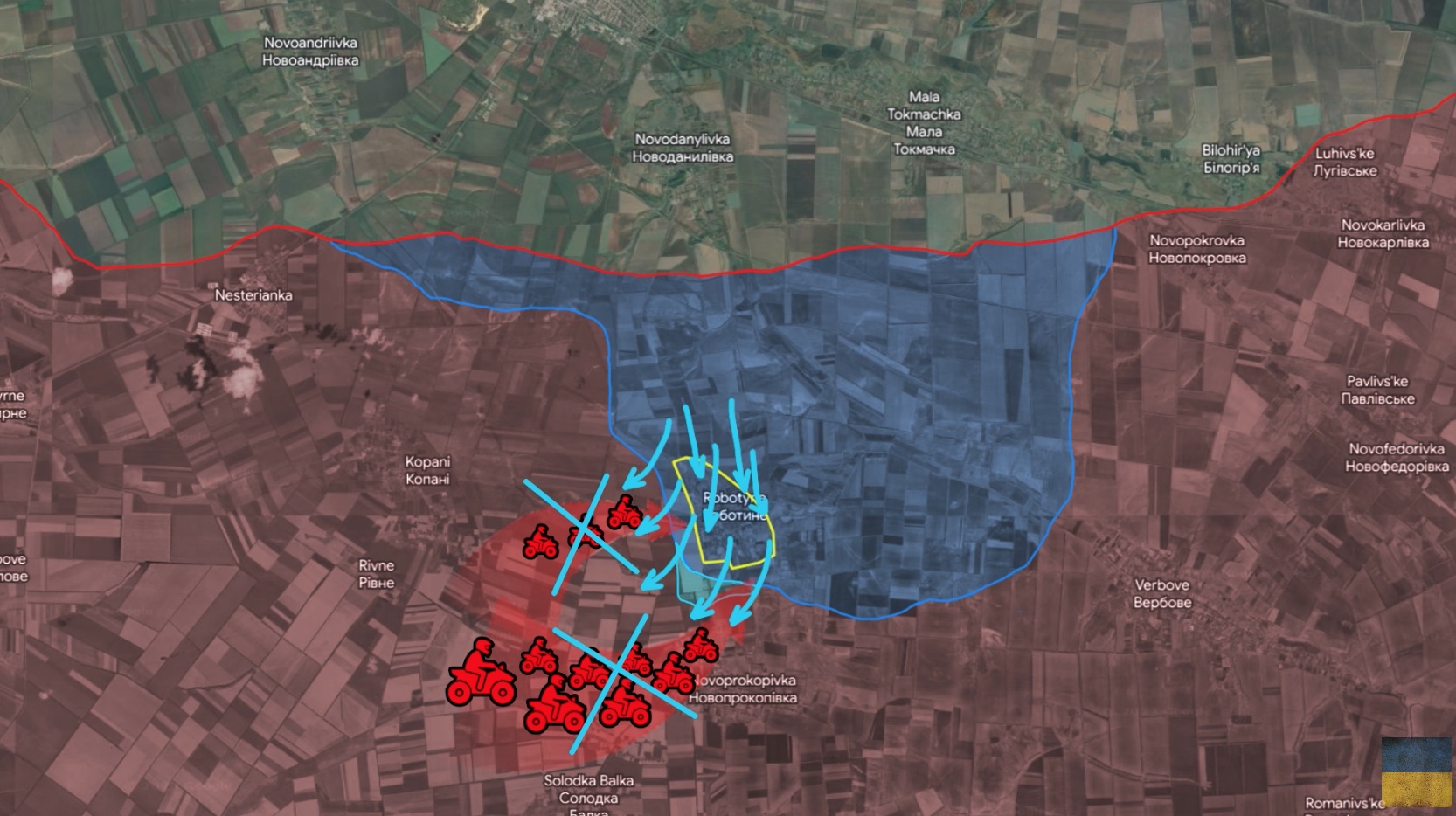 Robotyne Russian counteroffensive Ukrainian offensive