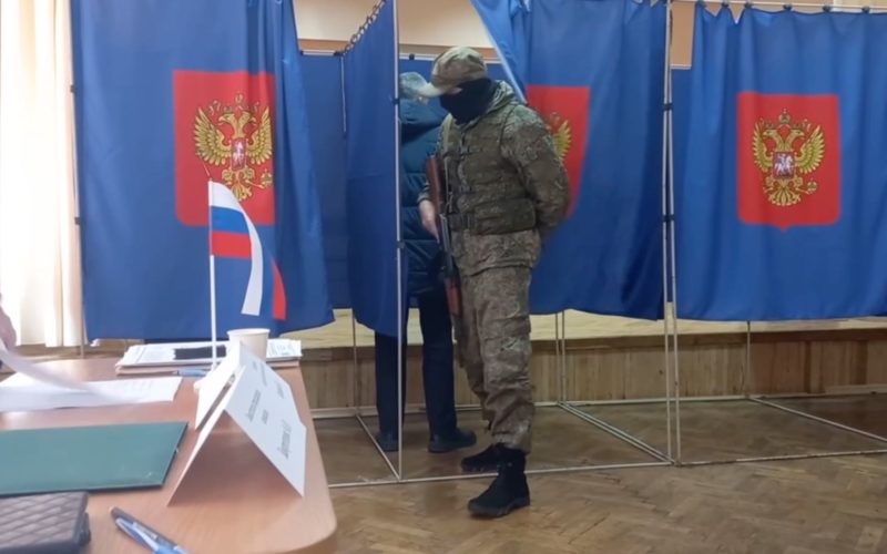 pseudo-elections Russian-occupied Ukraine falsification