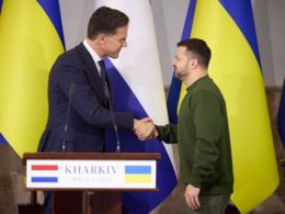 President of Ukraine Volodymyr Zelenskyy and Prime Minister of the Netherlands Mark Rutte