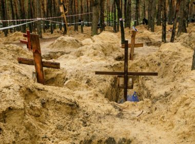 Izium Kharkiv oblast mass grave