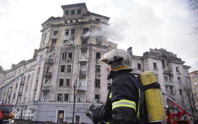 Consequences of the massive Russian missile attack on Kuiv on 21 March.