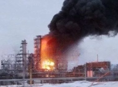 fire at the Lukoil refinery in the Nizhny Novgorod
