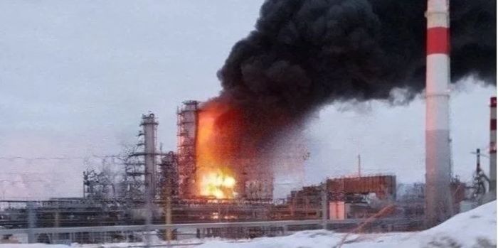 fire at the Lukoil refinery in the Nizhny Novgorod