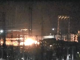 Explosion on power substation in Yekaterinburg, Russia