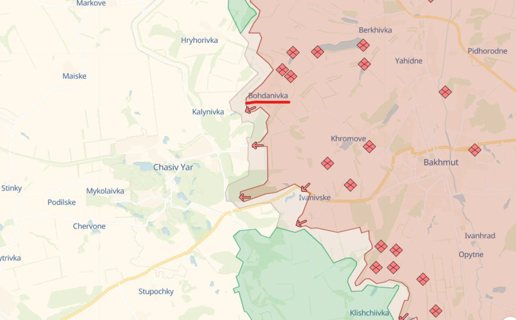 Russian troops occupy Bohdanivka in Bakhmut direction, Donetsk Oblast – Deep State analysts