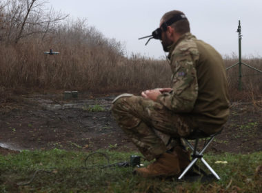 Ukrainian army drone operator